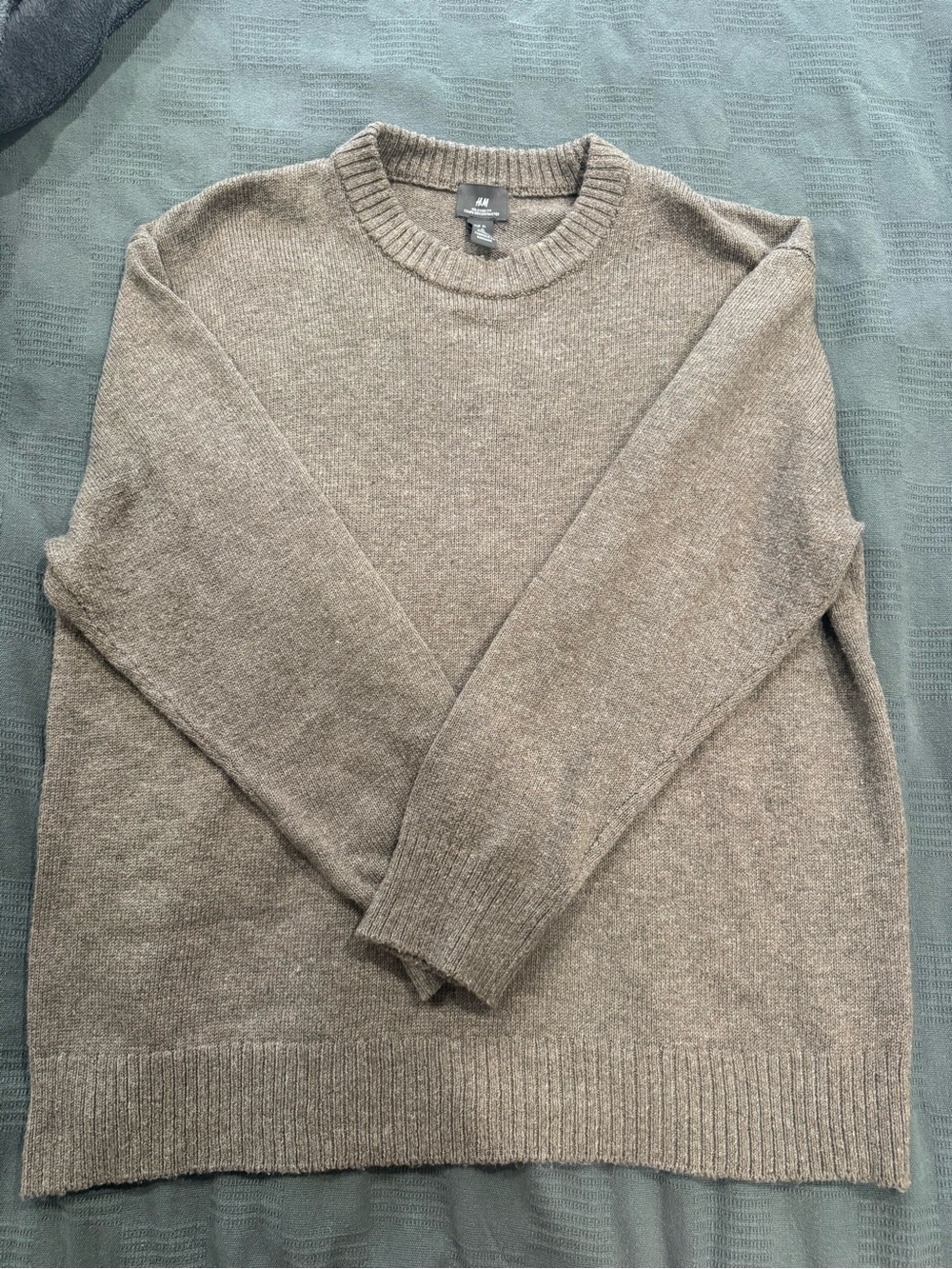 H&M Men’s Crewneck Sweater in Taupe Beige